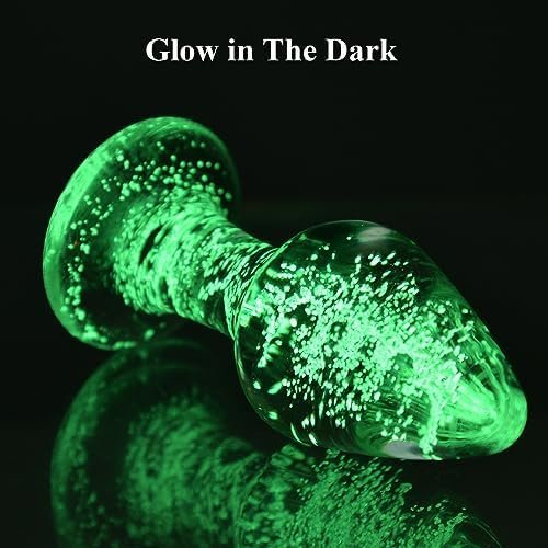 Luminous Glass Dildo,Crystal Anal Plug Anal Trainer Anal Expander Training Sex Toy - Image 3