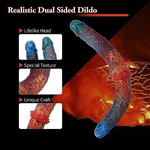 Double End Dildo, 15Inch Long Manual-Mixed Flexible Double Dong Silicone Double Headed Anal Plug For Women Lesbian Men Couples - Image 3