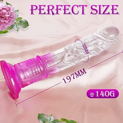 Realistic Dildo Suction Cup Dildos - Silicone Dildo Penis With Powerful Suction Cups For Women, Clear Suction Anal Dildo For G-Spot, 7 Inch Dildo Female Sex Toys Adult Toys For Beginners - Image 2
