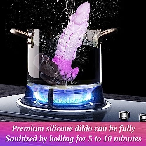 9.2" Realistic Large Dragon Dildo For Women,Sex Toys Silicone Big Thick Anal Dildo With Strong Suction Cup For Hands-Free Play, Adult Monster Toys For Anal Plug For Vaginal G Spot Couple Men - Image 3