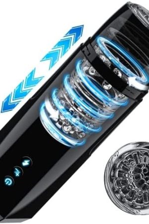 Onismo Automatic Male Masturbator Penis Pump, Removable Pocket Pussy With 7 Powerful Thrusting Rotating Modes, Blowjob Machine Stroker With 3D Realistic Textured, Sex Toys For Adult Men