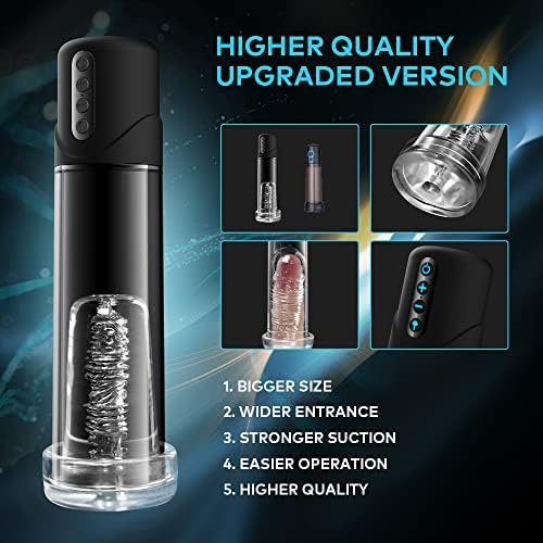 Big Size Electric Penis Pump With 6 Suction Modes, Penis Vacuum Pump For Man Penis Enlargement And Erection Prolong, Automatic Penis Pump For Penis Trainer Sex Toy For Men - Image 3