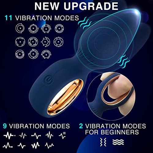 Anal Plug Vibrator, Adult Sex Toys, Vibrating Butt Plug, Male Prostate Massager, Sensory Toy For Men Women, Blue - Image 2