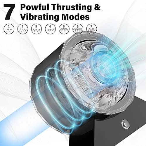 Automatic Male Masturbator Penis Training Vibrator, Rechargeable Male Masturbators With 7 Thrusting & Vibration Modes, Handsfree Open Ended Design Pocket Pussy, Automatic Stroker Adult Sex Toy For Men - Image 2