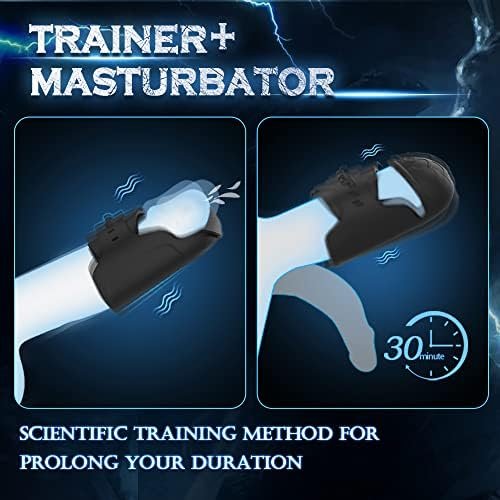 360° Full Wrapping & Waterproof Vibrating Male Masturbator, Adjustable Buckle Male Penis Vibrator With 10 Vibration For Glans Training Prolong Endurance, Double Motors Male Sex Toy For Men Pleasure - Image 3