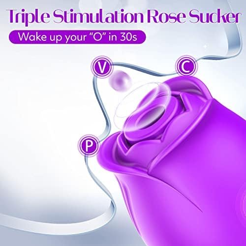 Rose Sex Toy Adult Toys - Rose Vibrator For Women Sex Toys With 9 Sucking Modes, G Spot Vibrator Adult Sex Toys, Toys For Women'S Sex Rose Vibrators Sucker Womens Sex Toys For Woman Female - Image 3