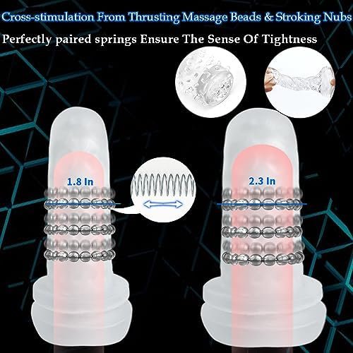 Automatic Male Masturbator With Thrusting Massage Beads, Adult Sex Toys For Men, Healexcer Blowjob Sex Machine Men'S Sex Toy Stroker Penis Vibrator With 7 Modes, Hands Free Masturbators Pleasure - Image 3