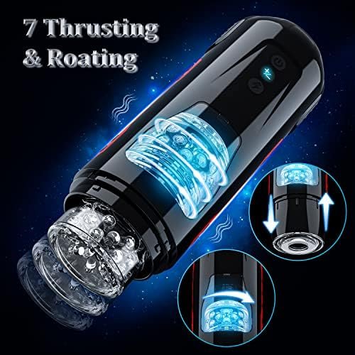 Automatic Male Masturbator Sex Toys For Men With 7 Thrusting & Roating Modes Male Sex Toys 3D Realistic Textured Sleeve Male Masterburbater Men'S Vibrating Sex Machine Adult Sex Toys & Games - Image 3