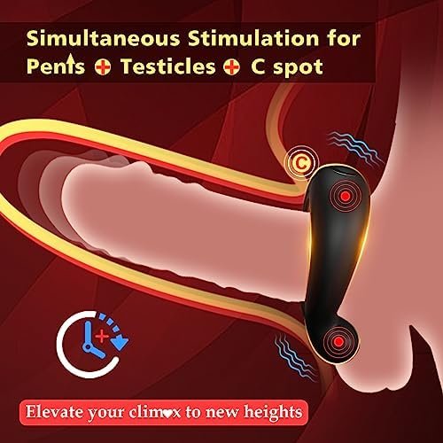 Triple Stimulation Vibrating Cock Ring, Couples Adult Sex Toys For Men Women, Silicone Penis Ring Vibrator Male Couple Sex Toy For Clitoris Testicles Pleasure, Cock Rings Vibrators For Men - Image 2