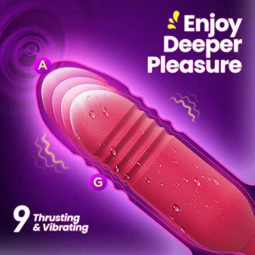 Sucking Sex Toys For Women - Rose Vibrator With Dildo Adult Toys, Sex Stimulator Sucker With 9 Sucking & 9 Thrusting G Spot Vibrators Clitoral Nipple Toys For Womens Sex - Image 3
