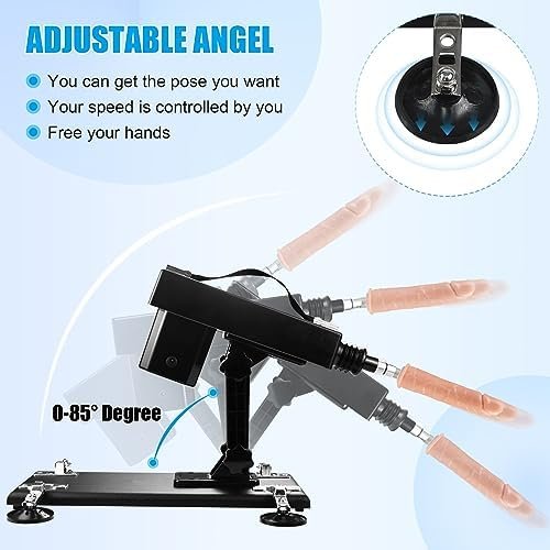 Sex Machine Thrusting Dildo Machine, Wimoso Automatic Sex Machine For Women With 3Xlr Connector Adjustable Speed And Postion Hands Free Thrusting Sex Toy - Image 2