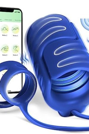 Male Sex Toys For Men Vibrator, 9 Vibrating Stretchy Male Masturbator With 2 Cock Penis Ring, App & Remote Control, Penis Trainer Sex Machine Vibrators For Men Couple, Adult Sex Toys & Games Stroker
