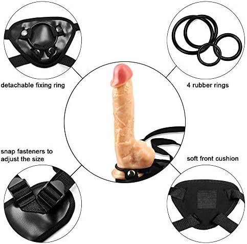 Leqc Wearable Sex Strap-On With Silicone Dildo Sex Toys For Female Masturbation And Lesbian Unisex Couples Black - Image 3
