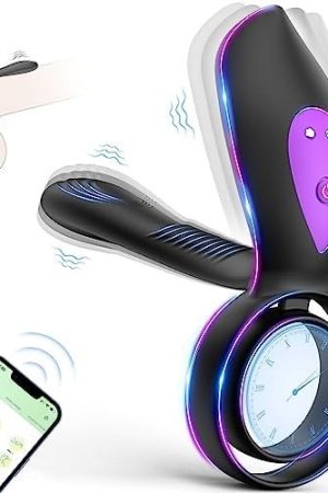 Penis Ring Male Sex Toy Vibrator, Evyleen Vibrating Cock Ring Adult Toy With App Control, Male Sex Toys For Men Penis Rings, Men'S Sex Toys For Couples Penis Adult Toys For Men, Adult Sex Toys & Games