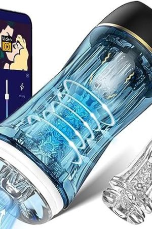 App -Controlled Automatic Male Masturbator Penis Pump Instant Control Sharing Male Sex Toys For Men,10 Suction & 10 Vibrations Adult Toys Male Stroker Male Masturbators Mens Sex Toys