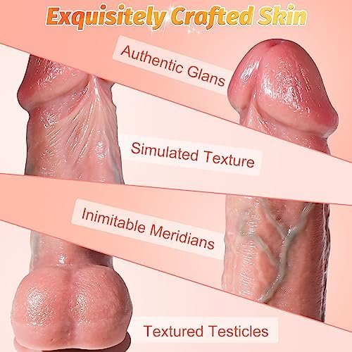Adult Toys 9.25'' Realistic Silicone Dildos - Adult Sex Toys Lifelike Large Anal Dildos With Strong Suction Cup, Womens Sex Toys G Spot Dildos For Vaginal And Anal Play, Sex Toys For Women Couple - Image 2