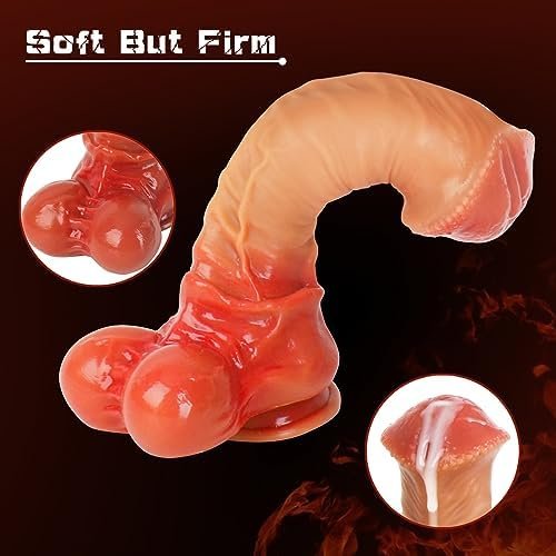Huge Horse Dildo, Thick Monster Silicone Dildo With Suction Cup, 10 Inch Fat Fantasy Soft Animal Dildo For Men, Big Realistic Dildos For Women, Girthy Fake Penis - Image 3