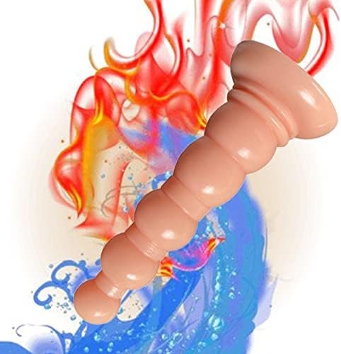 Wtogetao Super Long Thick Anal Beads Anal Plug Large Butt Plug Dildos, Silicone Anal Plugs G-Spot Dildo Vaginal Stimulation Super Big Butt Plug Anal Sex Toy For Men Women Couple (Flesh) - Image 3
