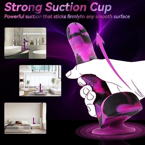 8.2 Inch Thrusting Dildo Vibrator, Realistic Vibrating Rotation Monster Dildos With Strong Suction Cup Clitoral Anal G-Spot Vibrators Dildos Adult Sex Toys,Remote Control Silicone Dildos For Men Women - Image 3