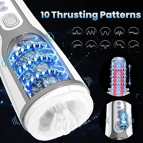 Automatic Male Masturbators, Rhexia Male Masturbators Cup With 10 Thrusting Modes, Adult Toys/Sex Toys For Men With Realistic Vagina, Male Sex Toy For Men'S Pleasure, Adult Sex Toys & Games - Image 2