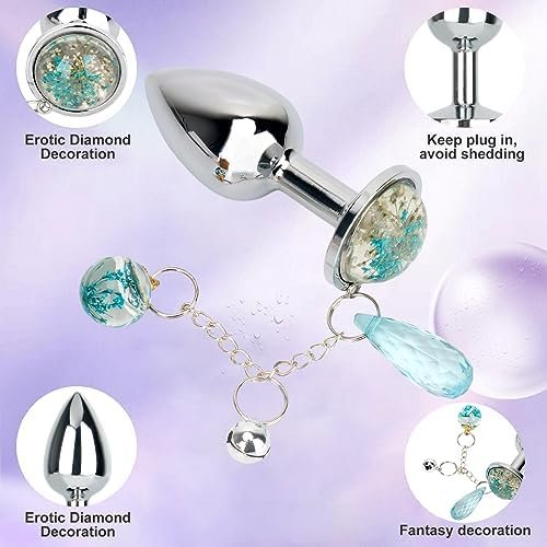Crystal Glass Anal Plug Luxury Jewelry Butt Plug Fetish Anal Butt Stimulation Unisex Sex Toy (S) - Image 2