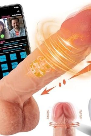 Thrusting Dildo Adult Sex Toys Dildos, Realistic Dildo Thrusting Vibrator App & Rc Control, Adult Toys For Womens With Suciton Cup, 8.7' Heating Dildo For Female With 9 Thrusting & Vibrating Modes