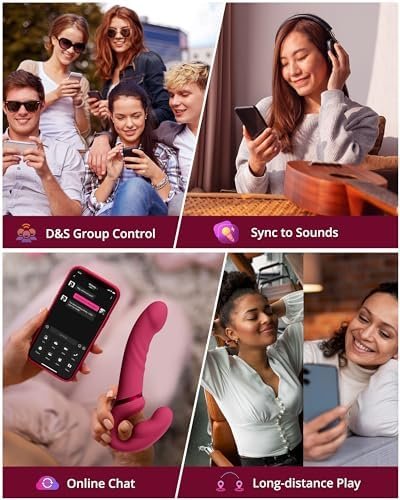 Lovense Lapis Strapless Strap On Dildos Double-Ended G Spot Vibrator With Flexible Bulb Vibrating Butt Plug Adult Toy & Game Remote Control Clitoral Stimulator Sex Toys For Women Lesbian Couple - Image 3