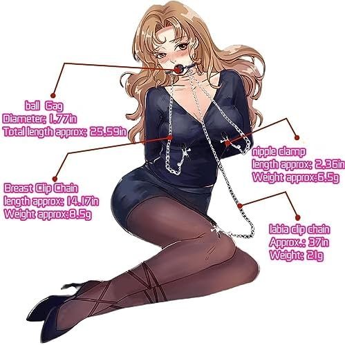 Sex Bondage Bdsm Restraints Set Sex Toy With Breathable Ball Adjustable Pressure Nipple Clips Clamps Clitoris Clip For Men Women And Couples - Image 2