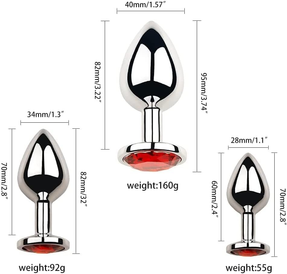 Anal Plug Buttplug But Plug Anal Beads Sex Toys Plug Anal Jugetes Sexuales Anal Trainer Luxury Jewelry Design Fetish Anal Butt Plug Adult Toys Butt Toys Butt Plus Beginners Set But Plug For Women - Image 3