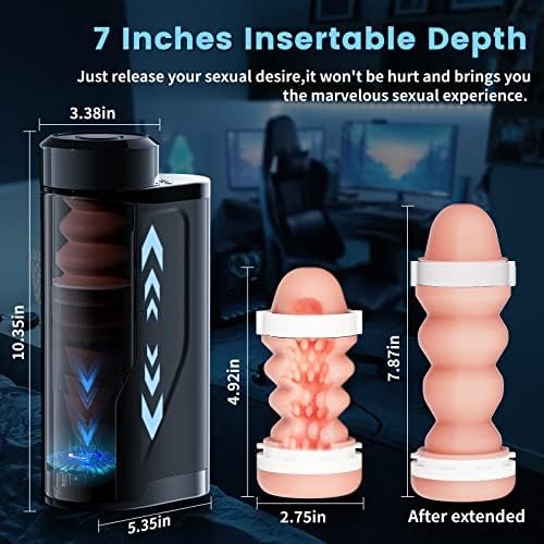Male Masturbator,10 Thrusting Automatic Male Masturbator Cup Adult Sex Toys For Men'S Sex Pleasure Penis Stimulating Vibrator Pocket Pussy Stroker Sucking Adult Toys - Image 2