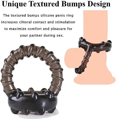2 Pcs Penis Ring Cock Ring For Men Delay Ejaculation Erection Enhance Sex Toys For Couple Sex Toys Penisring Cockring For Men Man Penis Enlarger Rings (1 Pair) - Image 2