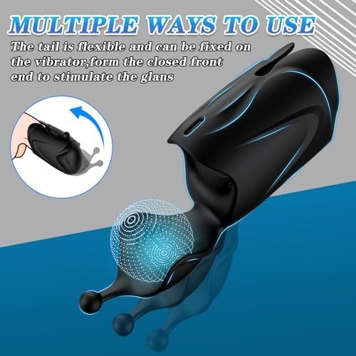 Automatic Male Masturbators Multi-Use Male Masturbators With 10 Vibrations,Penis Pump Glans Training Tool, Foreglad Rechargeable Penis Head Vibration Machine Glans Stimulator For Men Sex Toy - Image 3