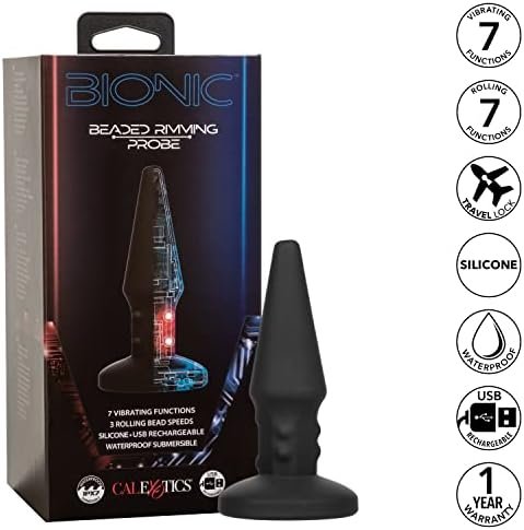 Calexotics Bionic Beaded Rimming Probe Anal Butt Plug Vibrator - Se-0850-15-3 - Image 3