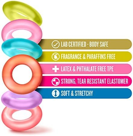 Play With Me King Of The Ring 6 Pack Penis C Rings - Soft, Super Stretchy And Durable - Stay Hard, Prolong, Perform - Sexual Pleasure Enhancer Sex Toy For Men, Couples - Multi Colored - Image 2