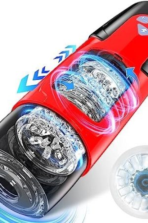 Adult Sex Toys Automatic Sucking Male Masturbator-Sex Toy With 4 Suction & 10 Vibration,Electric Pocket Pussy Penis Vacuum Pump Male Stroker Sex Machine For MenโS Masturbation (Sucking-Black)