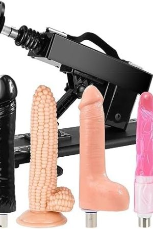 Sex Machine Automatic Thrusting Dildo Machines With 3Xlr Connector Adult Machine With 7 Attachments Sex Toy With 3.85 Inch Suction Cup For Women And Man