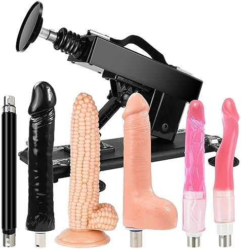 Sex Machine Automatic Thrusting Dildo Machines With 3Xlr Connector Adult Machine With 7 Attachments Sex Toy With 3.85 Inch Suction Cup For Women And Man