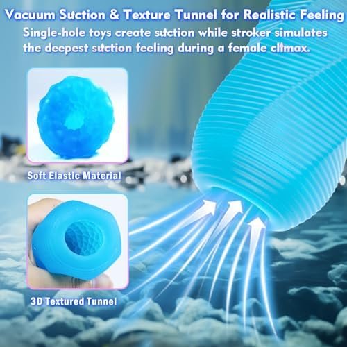 Male Masturbator Adult Sex Toys For Men - Spinning Textured Stroker Pocket Pussy For Men Masturbation, Ultra-Soft Stretchy Egg Penis Blowjob Sex Toy With Storage Box, Pocket Pussies Masturbators - Image 2