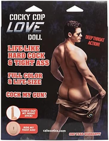 Calexotics Cocky Cop Love Doll – Full Size Inflatable Male Sex Doll - Novelty Adult Sex Toy – Tan - Image 2