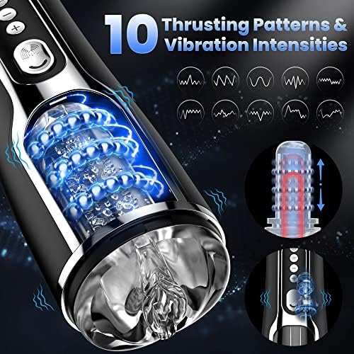 Automatic Male Masturbator With 10 Thrusting Patterns & Vibration Settings, Adult Toy Penis Pump Male Sex Toys For Men, Sex Toy Male Stroker Adult Toys Pocket Pussies, Adult Sex Toys - Image 2