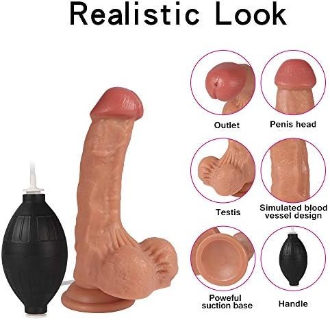 Realistic Squirting Dildo Ejaculating 7Inch G Spot Dildos Adult Sex Toys For Women Anal Butt Plug - Image 3