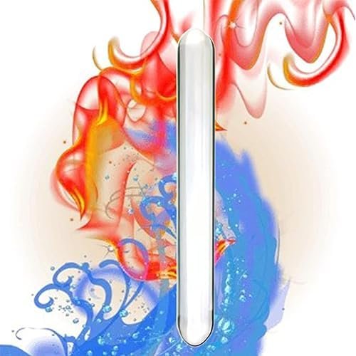 Wtogetao Crystal Glass Pleasure Wand Dildo Penis, Glass Anal Butt Plug Sex Toys Transparent Smooth Anal Plug Glass Double Ended Dildo G-Spot Stimulation Adult Sex Game Toy For Men Women Couple (4Cm) - Image 3