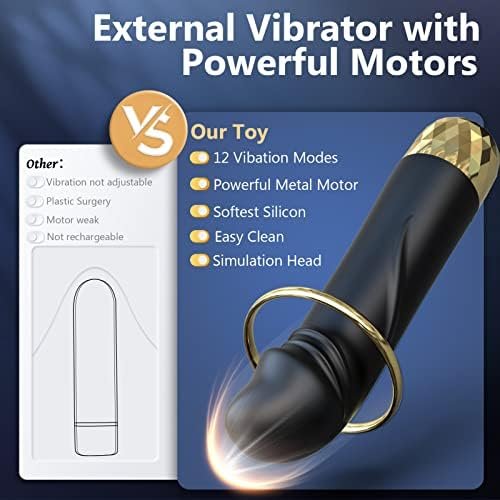 Dildo Vibrator Sex Toys For Women - Mini G Spot Bullet Vibrator With 12 Vibrations, Waterproof Vibrating Massager For Clitoral Nipple And Anal Stimulation, Adult Sex Toy For Woman Couples - Image 3
