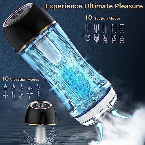 App -Controlled Automatic Male Masturbator Penis Pump Instant Control Sharing Male Sex Toys For Men,10 Suction & 10 Vibrations Adult Toys Male Stroker Male Masturbators Mens Sex Toys - Image 2
