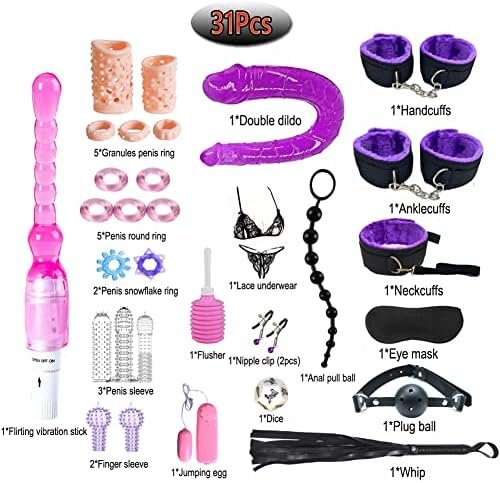 Boxifa 31Pcs Bondage Restraint Vibrator Silicone Anal Plug Sex Toys For Butt Plug 111 - Image 2