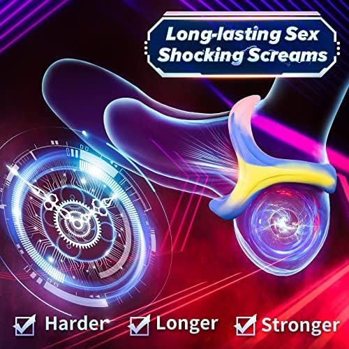 Penis Rings Male Sex Toys - 4 In 1 Super Soft Silicone Cockrings For Men'S Erection, Ruusumaa Colorful Cock Ring Penis Ring Sex Toys For Men Couples, Sex Novelties Adult Sex Toys & Games, 1.16In-1.5In - Image 2