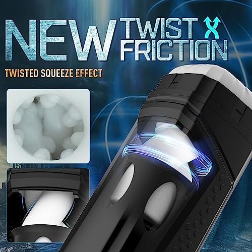 Automatic Male Masturbator Sex Toys For Men - 6 In 1 Masturbators Stroker Thrusting Male Sex Toy For Men Masturbation, Electric Adult Sex Toy With Twisting & Thrusting & Vibrating & Heating - Image 3