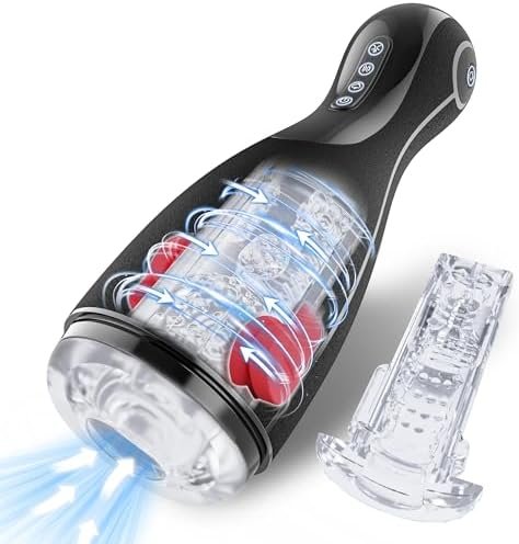 Automatic Male Masturbator Male Sex Toy With 3 Squeezing Modes, 3 Suctions & 10 Vibrations, Male Sex Toys For Men Male Stroker Penis Pump, Adult Toys Pocket Pussy For Men, Adult Sex Toys & Games