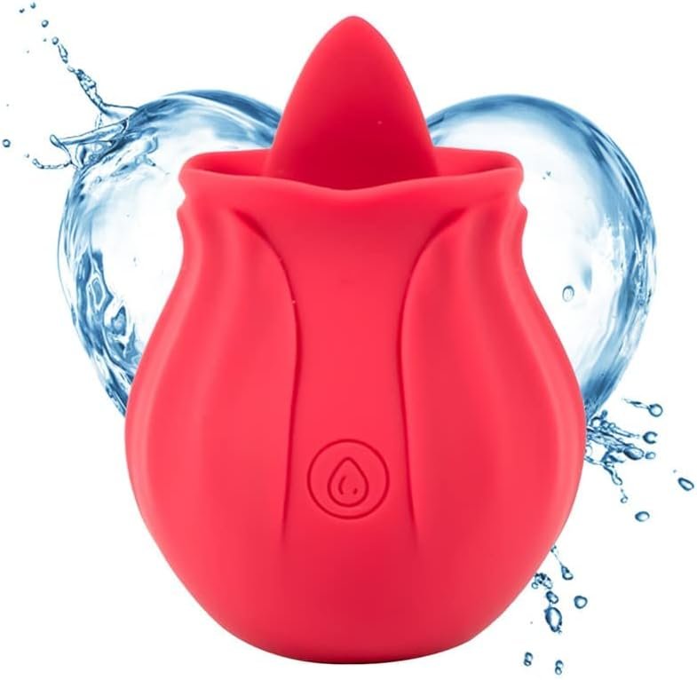 2023 Newly Rose Virbrater For Women Clitoral Vibrator Sex Stimulator Sweet Spot Teasing Nipple Clitoris Masturbating Things For Women Pleasure, Vibrating Sex Toys (Red2)