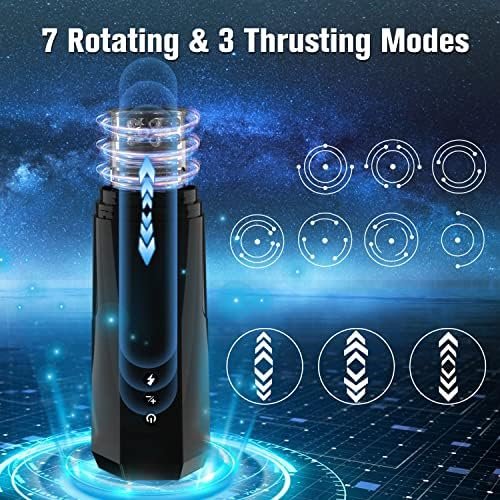Automatic Male Masturbator, Male Masturbators Cup With 7 Vibrating &3 Thrusting Modes, Onismo Machine Strokerย With 3D Oversized Particles, Sex Toys For Men Hands Free Adult Toys - Image 3